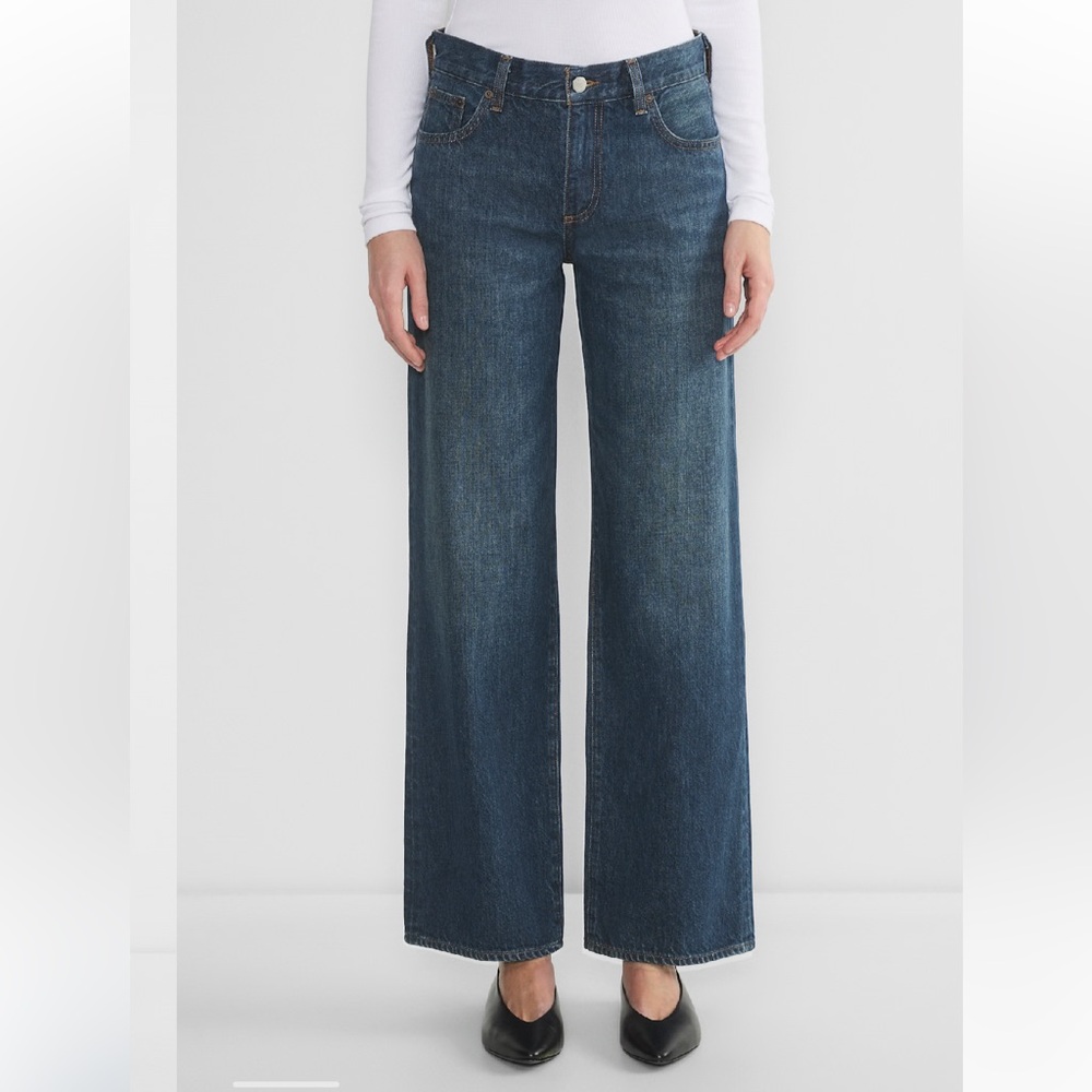 Classic Blue Wide-Leg Jeans
